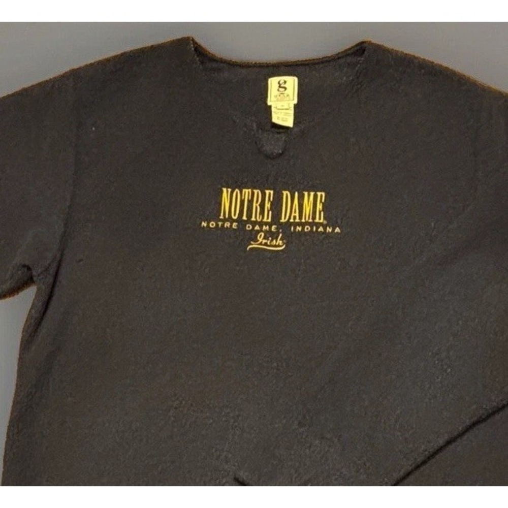 Notre Dame Women's Fleece Sweatshirt XL Gear For Sports Navy‎ Vintage Irish